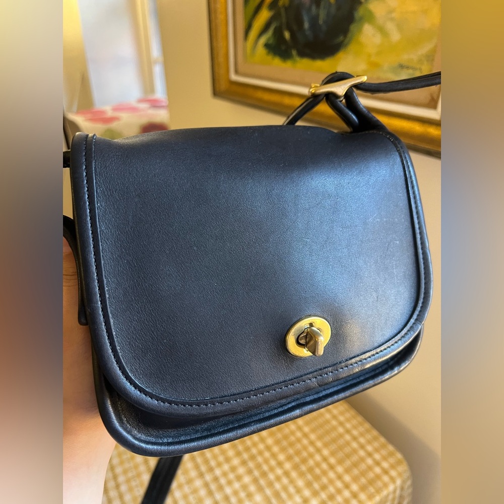 Vintage Coach 9965 Black Legacy Small Flap Bag - Picture 2 of 15